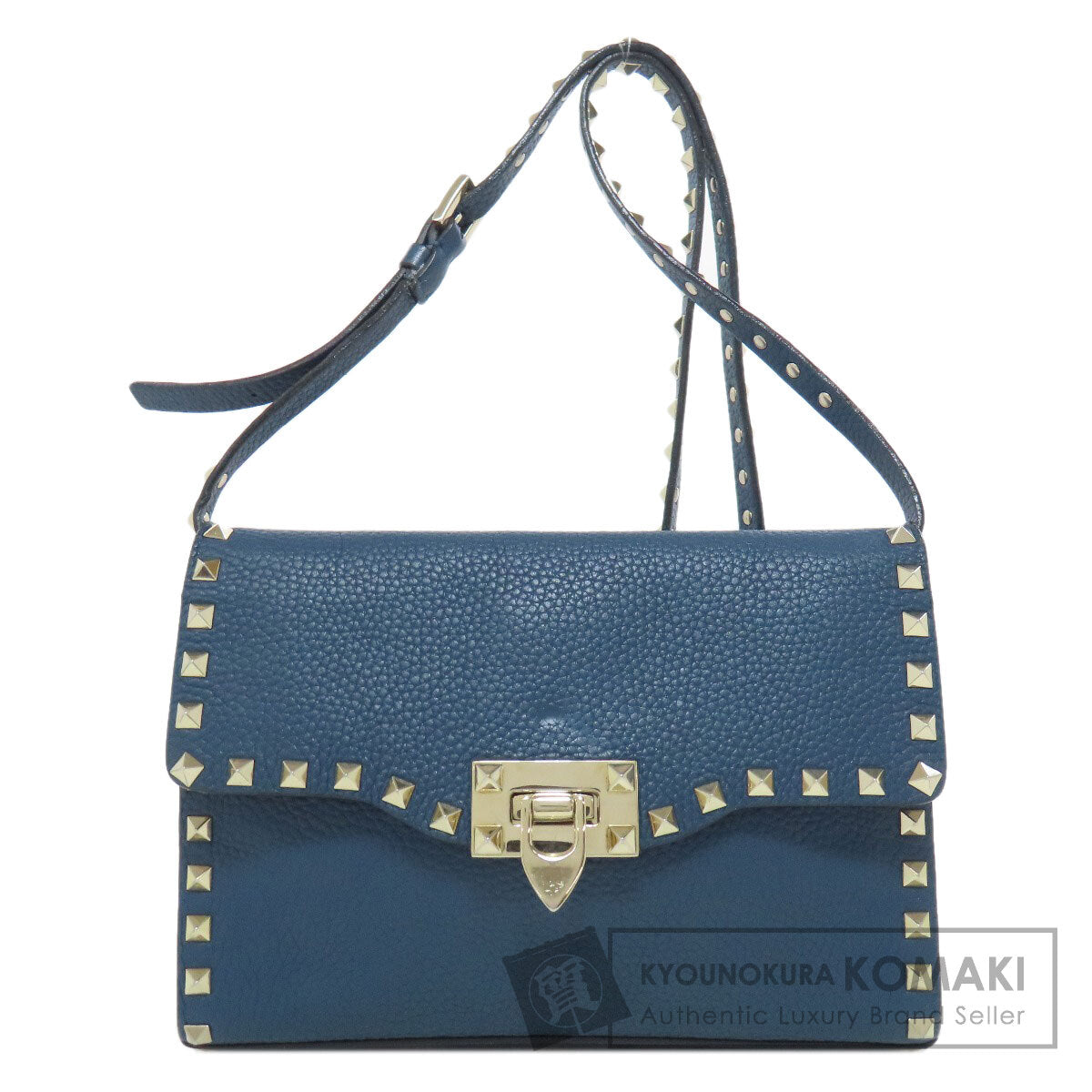 VALENTINO   Shoulder Bag Studs Leather Ladies