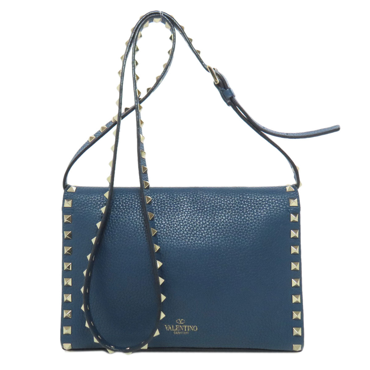 VALENTINO   Shoulder Bag Studs Leather Ladies