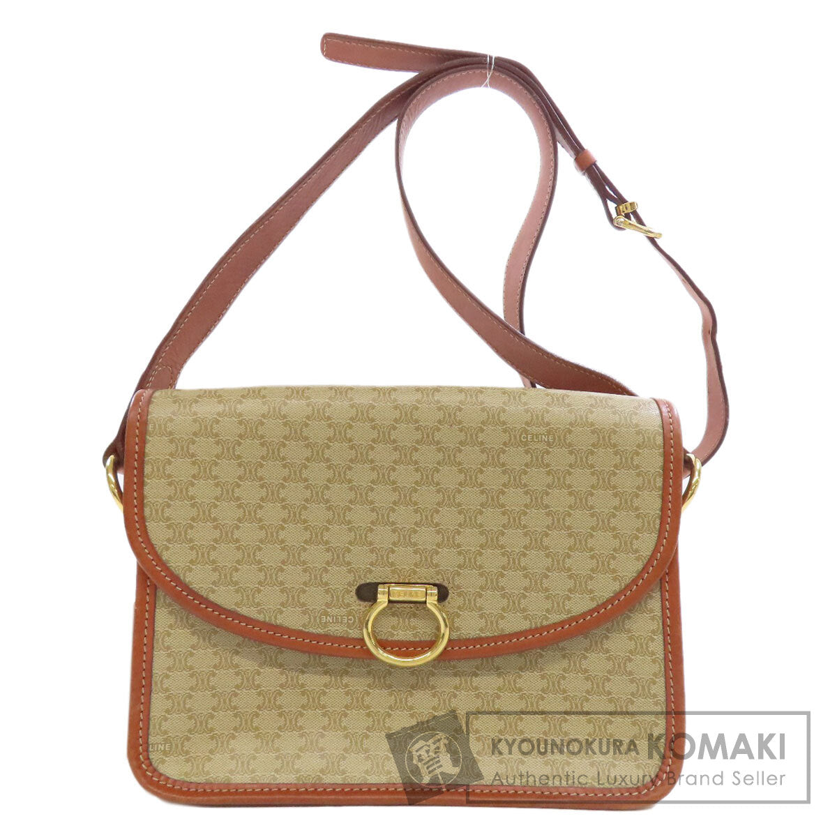 CELINE   Shoulder Bag Macadam pattern PVC Ladies