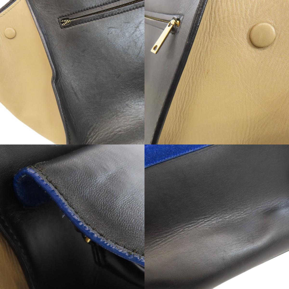 CELINE Trapeze 2WAY Handbag Calf SuedeLadies [Used]