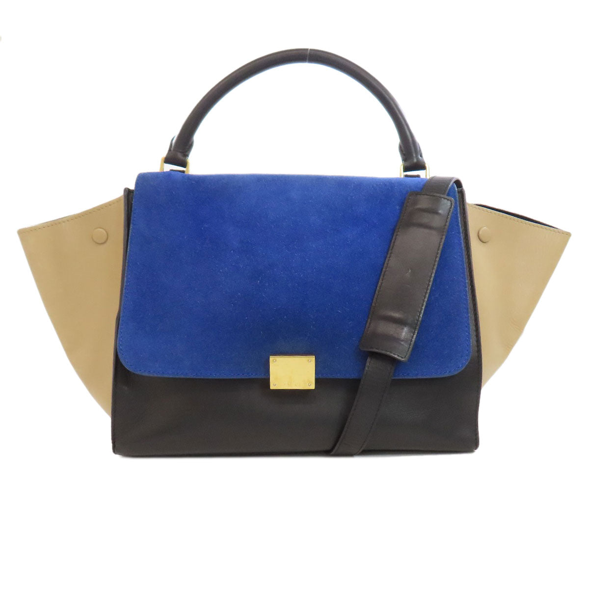 CELINE Trapeze 2WAY Handbag Calf SuedeLadies [Used]