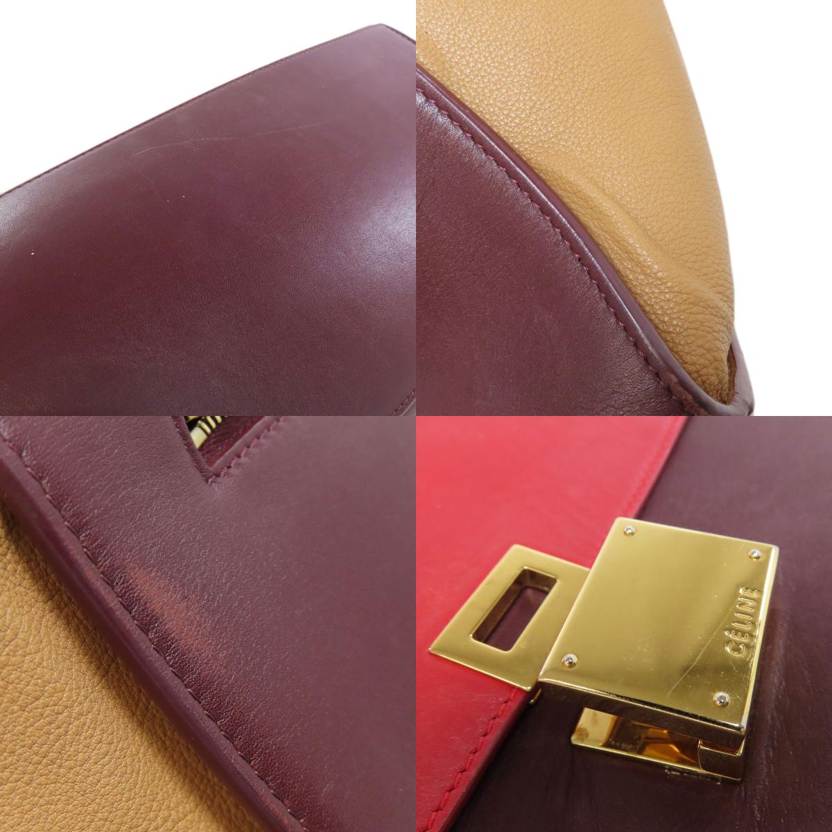 CELINE Trapeze 2WAY Handbag Leather Ladies [Used]