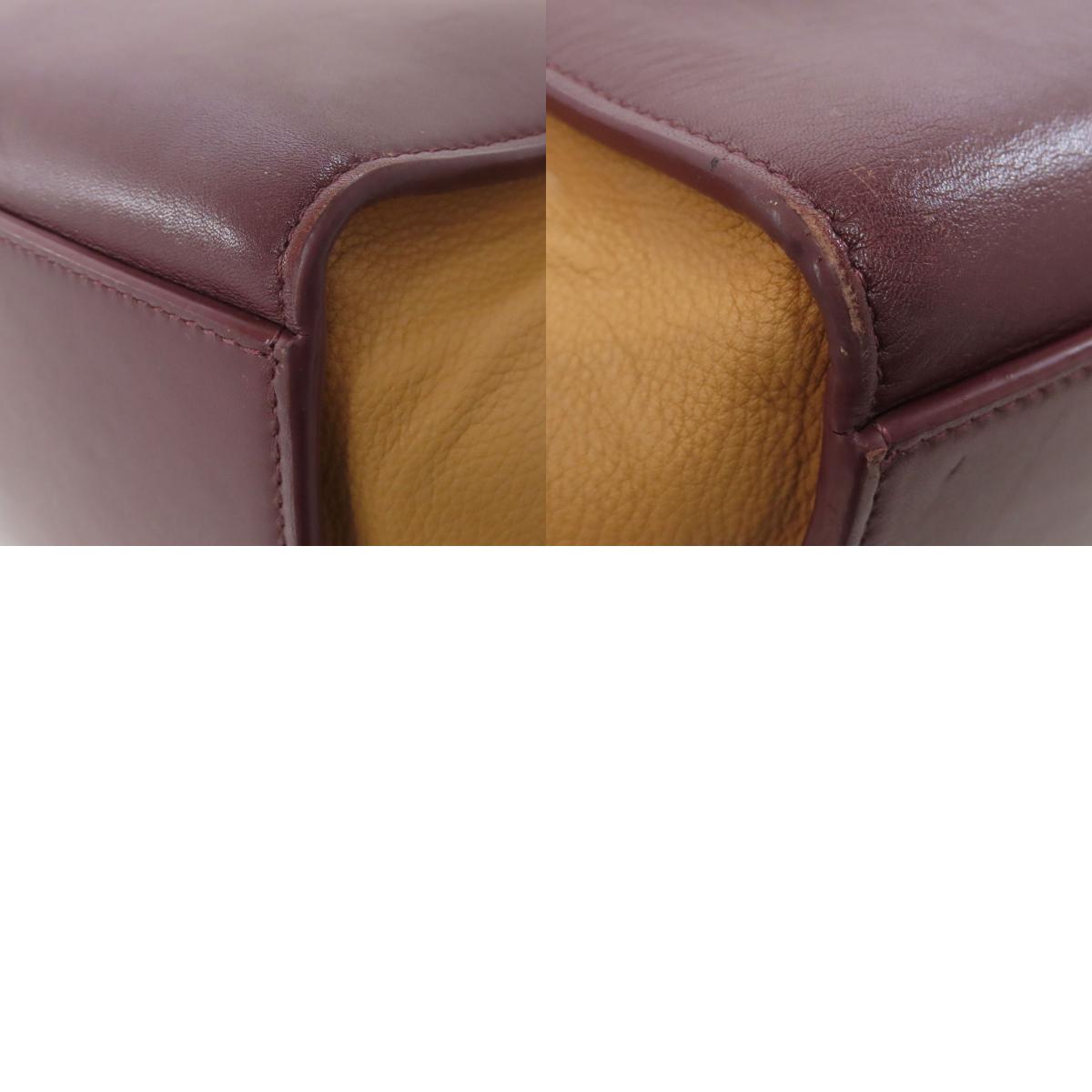 CELINE Trapeze 2WAY Handbag Leather Ladies [Used]