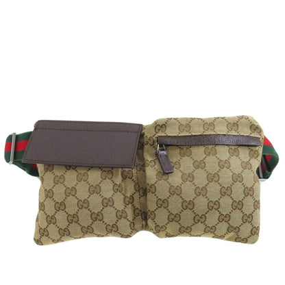 GUCCI  28566 Hip bag, waist bag GG Canvas Ladies
