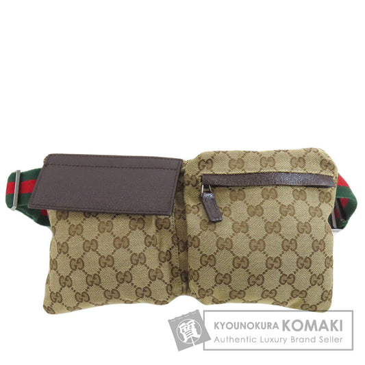 GUCCI  28566 Hip bag, waist bag GG Canvas Ladies