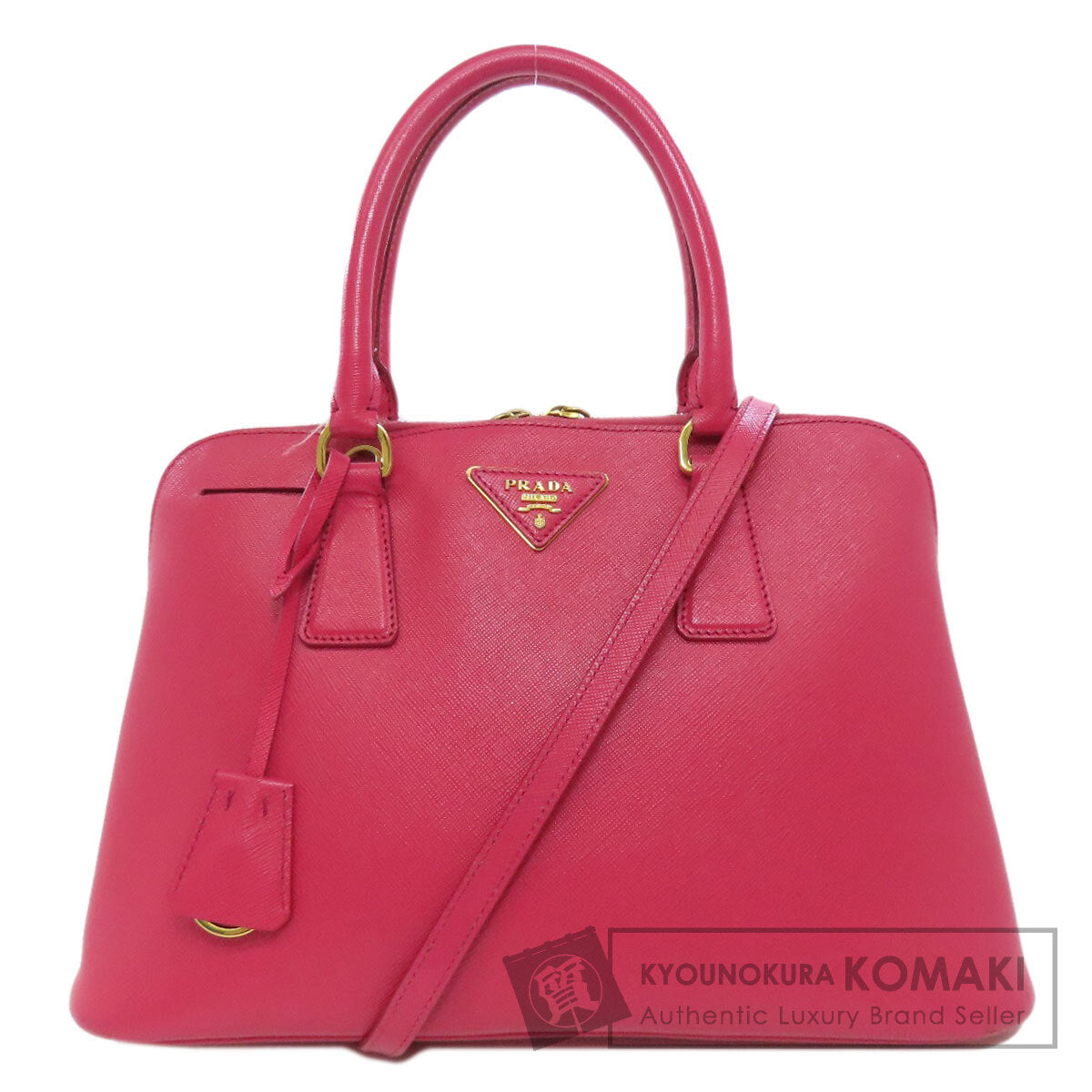 PRADA  BL0837 Handbag Logo Hardware 2WAY Safiano Ladies