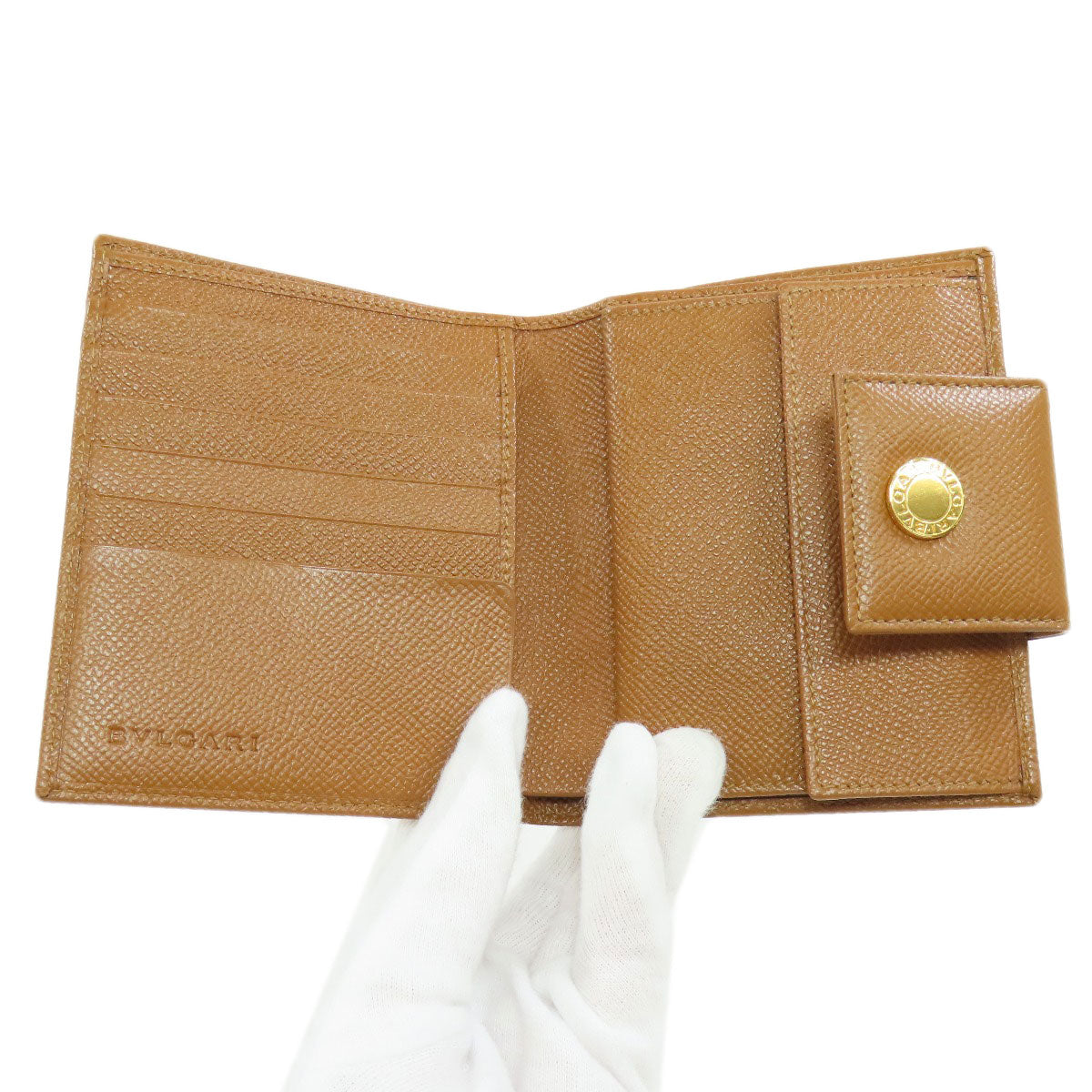 BVLGARI   Bifold Wallet with Coin Pocket BVLGARI BVLGARI Leather Ladies