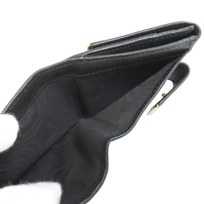 PRADA logo Bifold Wallet with Coin Pocket Safiano Ladies [Used]