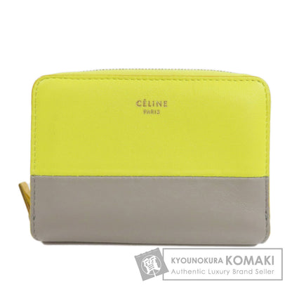 CELINE logo coin purse Leather Ladies [Used]