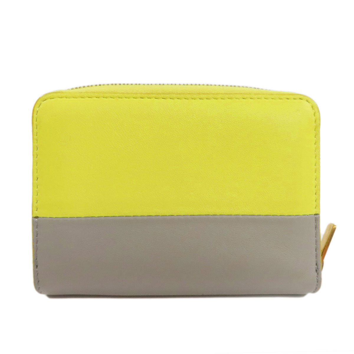 CELINE logo coin purse Leather Ladies [Used]