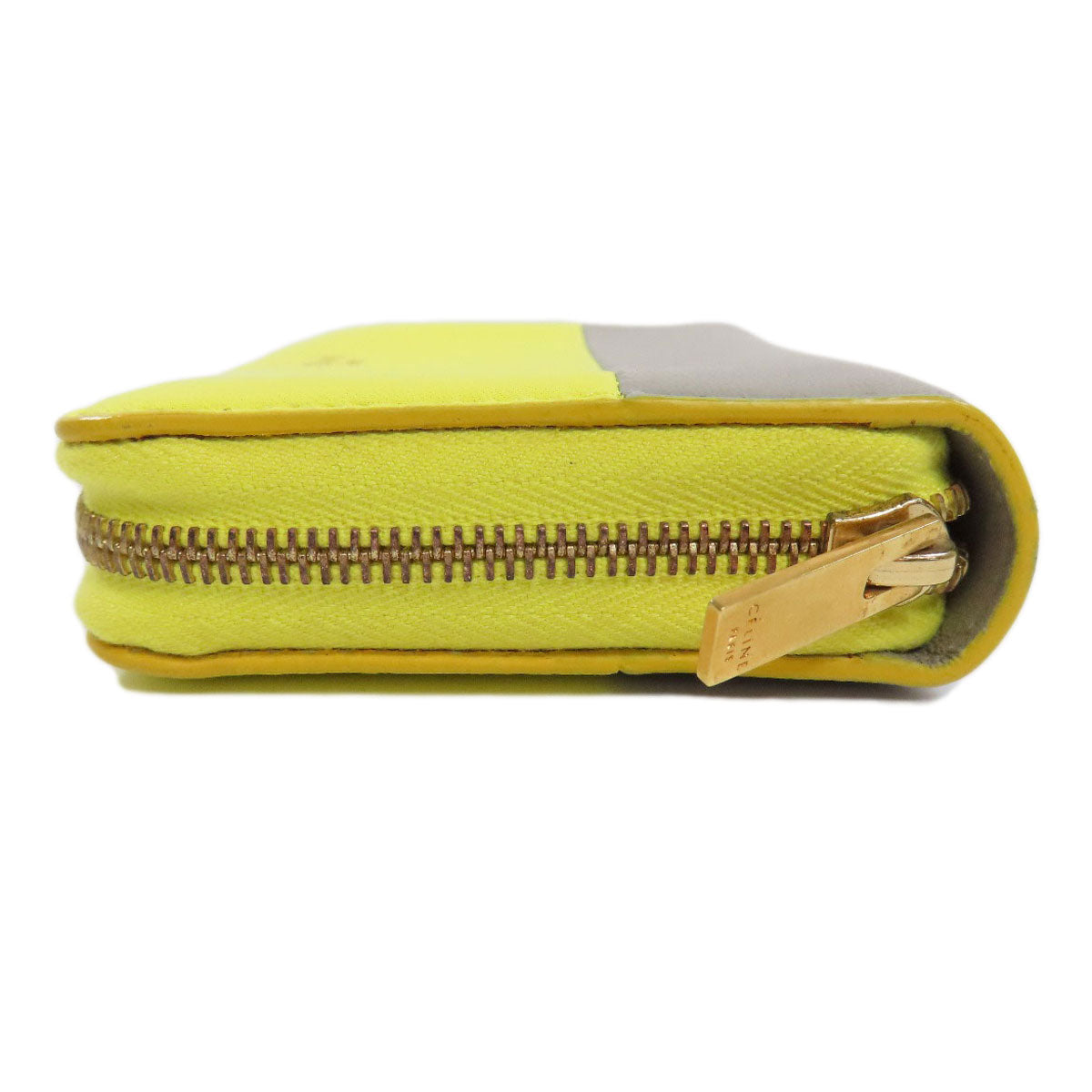 CELINE logo coin purse Leather Ladies [Used]