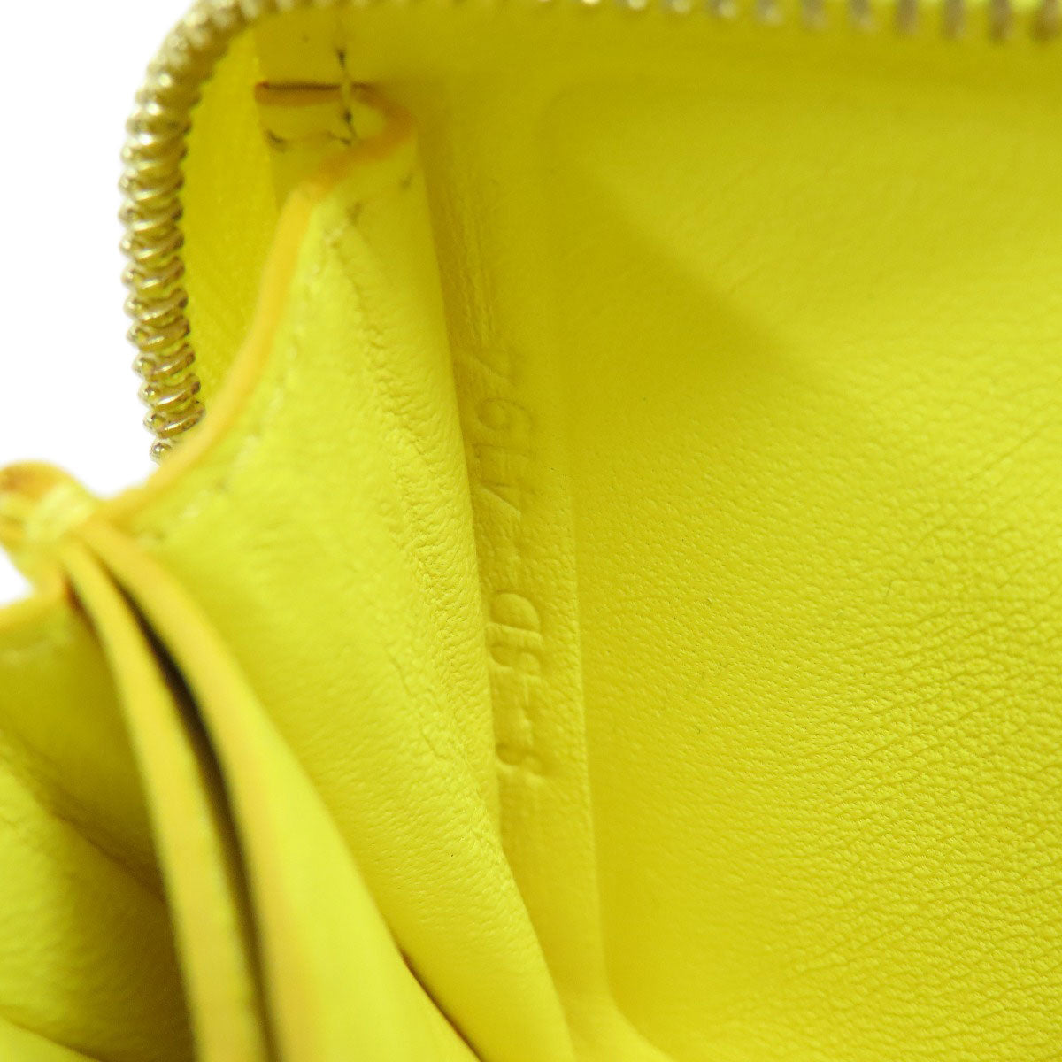 CELINE logo coin purse Leather Ladies [Used]