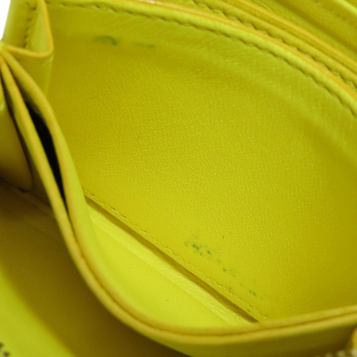 CELINE logo coin purse Leather Ladies [Used]