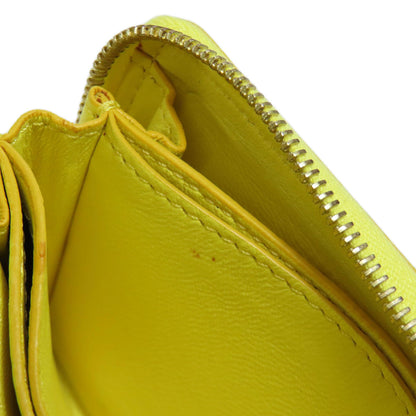 CELINE logo coin purse Leather Ladies [Used]