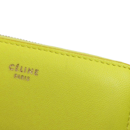 CELINE logo coin purse Leather Ladies [Used]