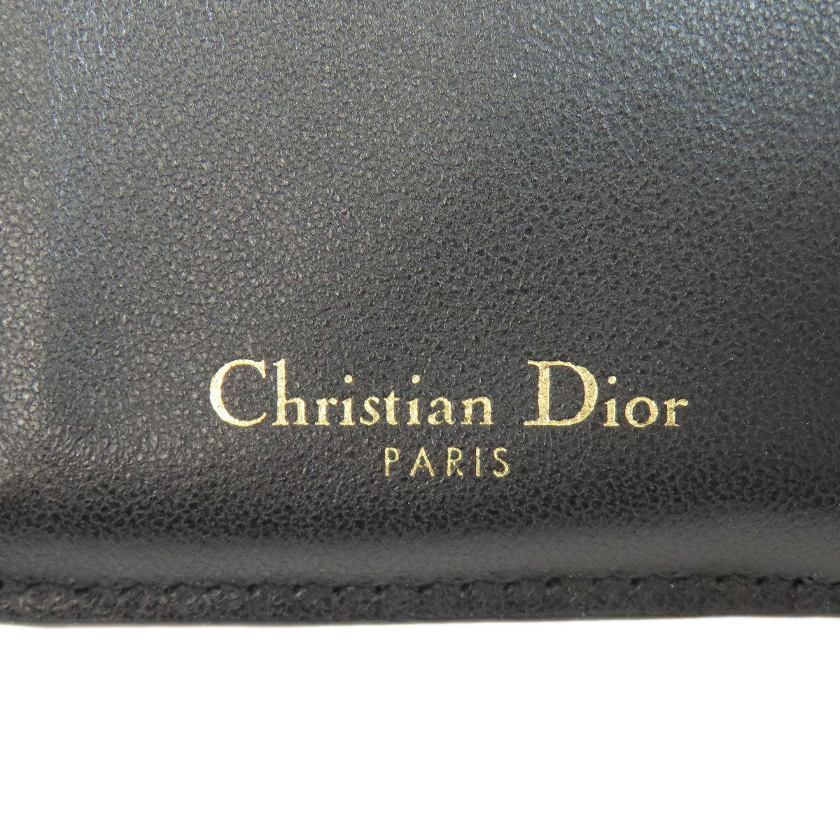 CHRISTIAN DIOR   Bifold Wallet with Coin Pocket saddle lotus wallet Calf Ladies