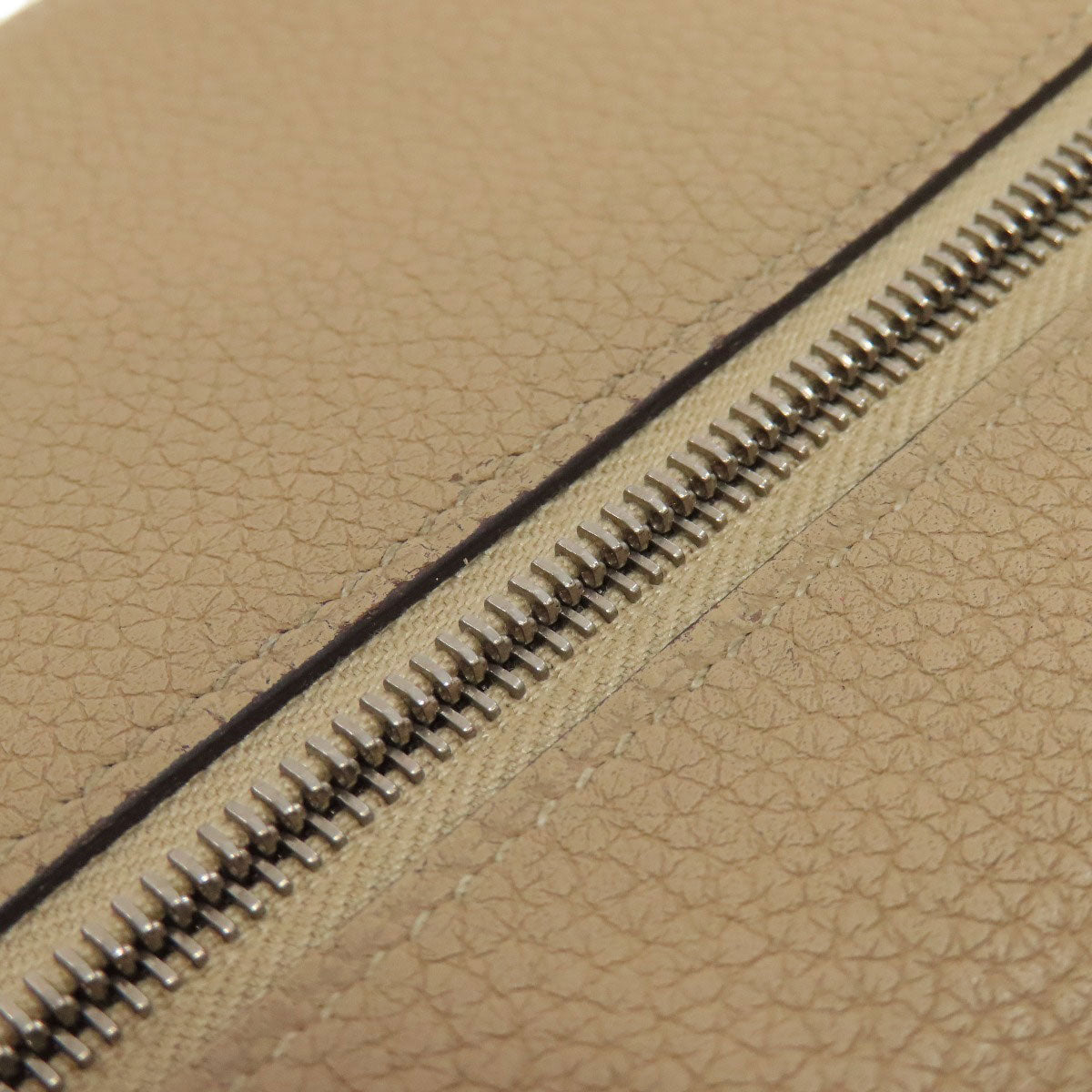 HERMES Dogon Long SilverHardware Long wallet (with coin pocket) Taurillon Clemence Ladies [Used]