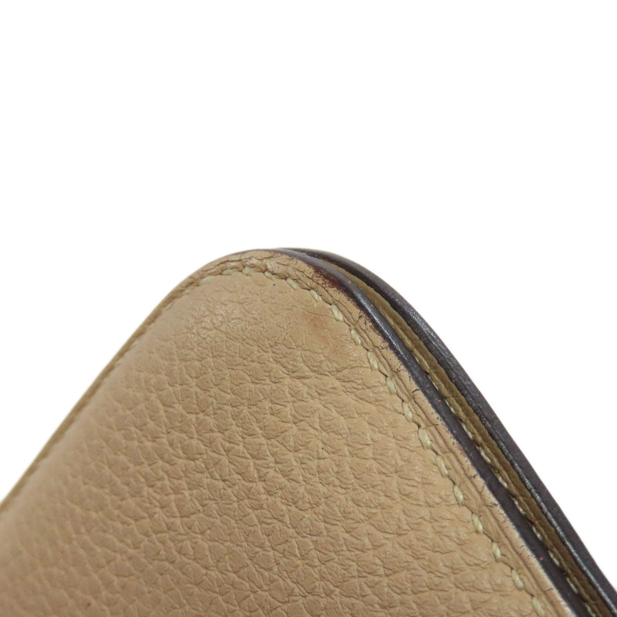HERMES Dogon Long SilverHardware Long wallet (with coin pocket) Taurillon Clemence Ladies [Used]