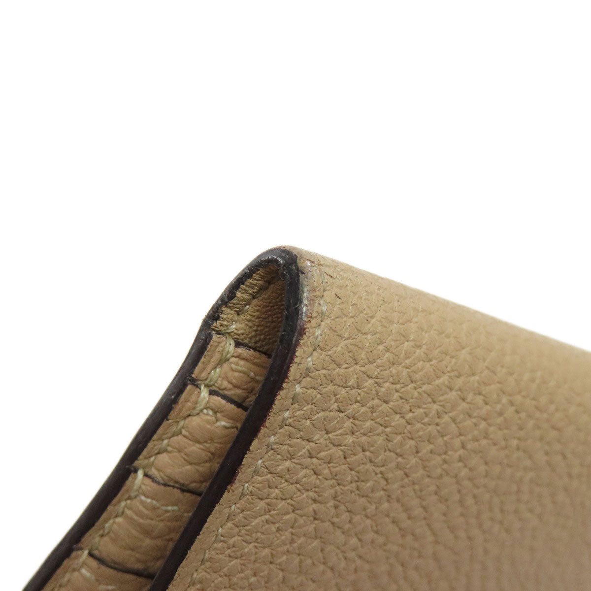 HERMES Dogon Long SilverHardware Long wallet (with coin pocket) Taurillon Clemence Ladies [Used]