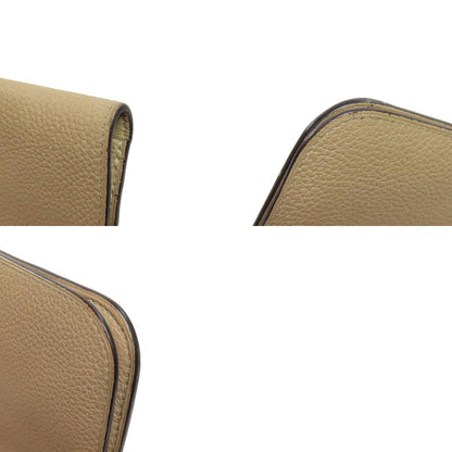 HERMES Dogon Long SilverHardware Long wallet (with coin pocket) Taurillon Clemence Ladies [Used]
