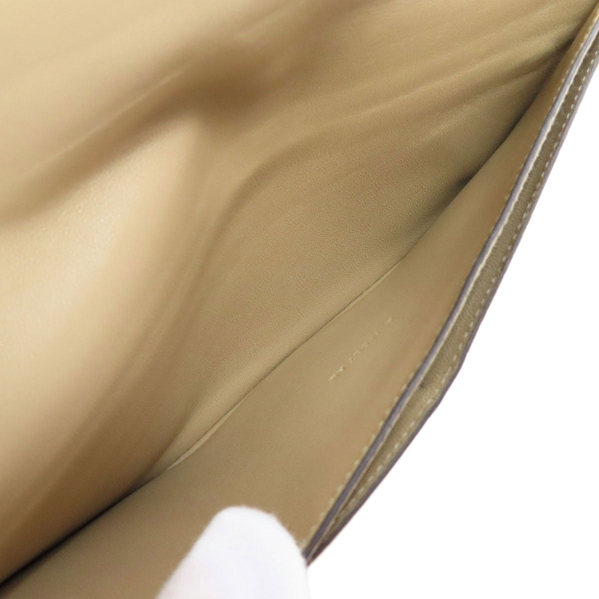 HERMES Dogon Long SilverHardware Long wallet (with coin pocket) Taurillon Clemence Ladies [Used]