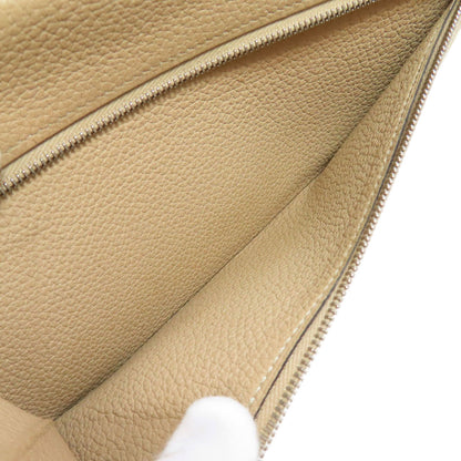 HERMES Dogon Long SilverHardware Long wallet (with coin pocket) Taurillon Clemence Ladies [Used]