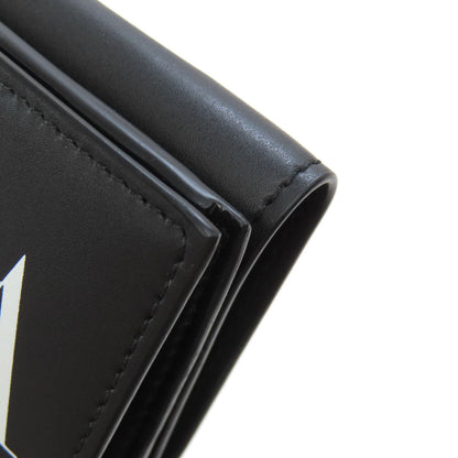 VALENTINO Logo tri-fold wallet Bifold Wallet with Coin Pocket Leather Ladies [Used]
