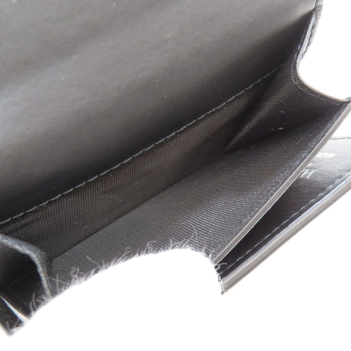 VALENTINO Logo tri-fold wallet Bifold Wallet with Coin Pocket Leather Ladies [Used]