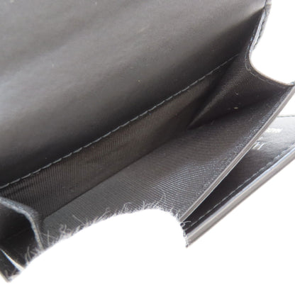 VALENTINO Logo tri-fold wallet Bifold Wallet with Coin Pocket Leather Ladies [Used]