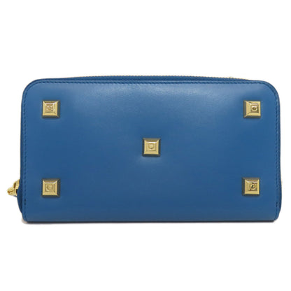 Salvatore Ferragamo Studs Long wallet (with coin pocket) Leather Ladies [Used]