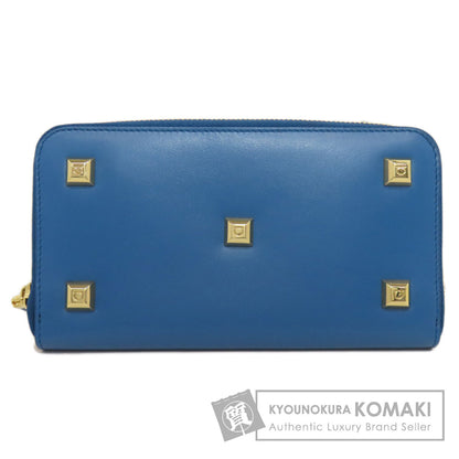 Salvatore Ferragamo Studs Long wallet (with coin pocket) Leather Ladies [Used]