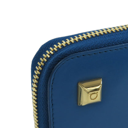 Salvatore Ferragamo Studs Long wallet (with coin pocket) Leather Ladies [Used]