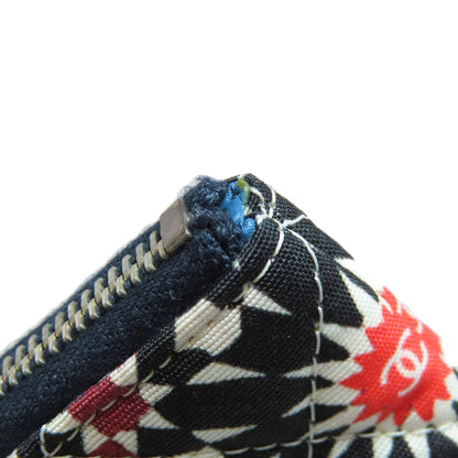 CHANEL Matelasse flower pattern pouch Clutch bag quilting Ladies [Used]