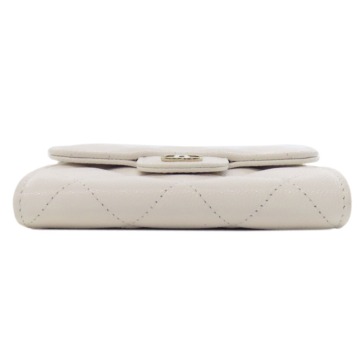 CHANEL   Chain wallet GoldHardware Bifold Wallet with Coin Pocket  Grained Calfskin Skin Ladies [Used]