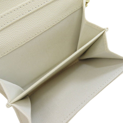 CHANEL   Chain wallet GoldHardware Bifold Wallet with Coin Pocket  Grained Calfskin Skin Ladies [Used]