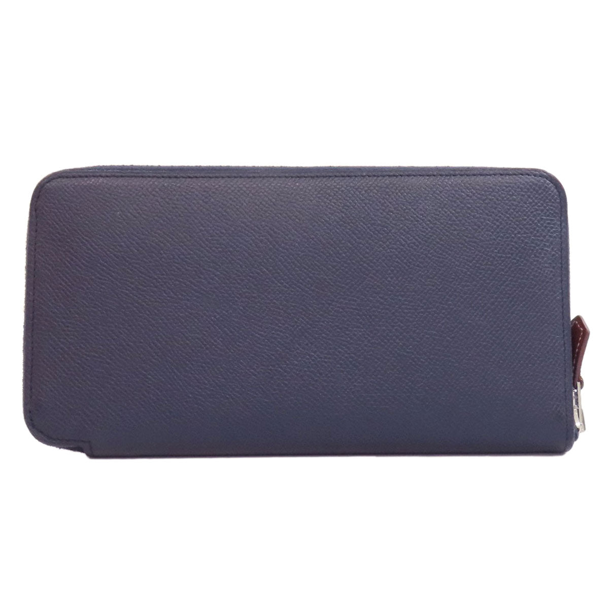 HERMES   Long wallet (with coin pocket) Azap Silk In Long Blue Indigo Epsom Ladies