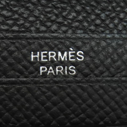 HERMES   Bifold Wallet with Coin Pocket Bearn Compact SilverHardware Epsom Ladies