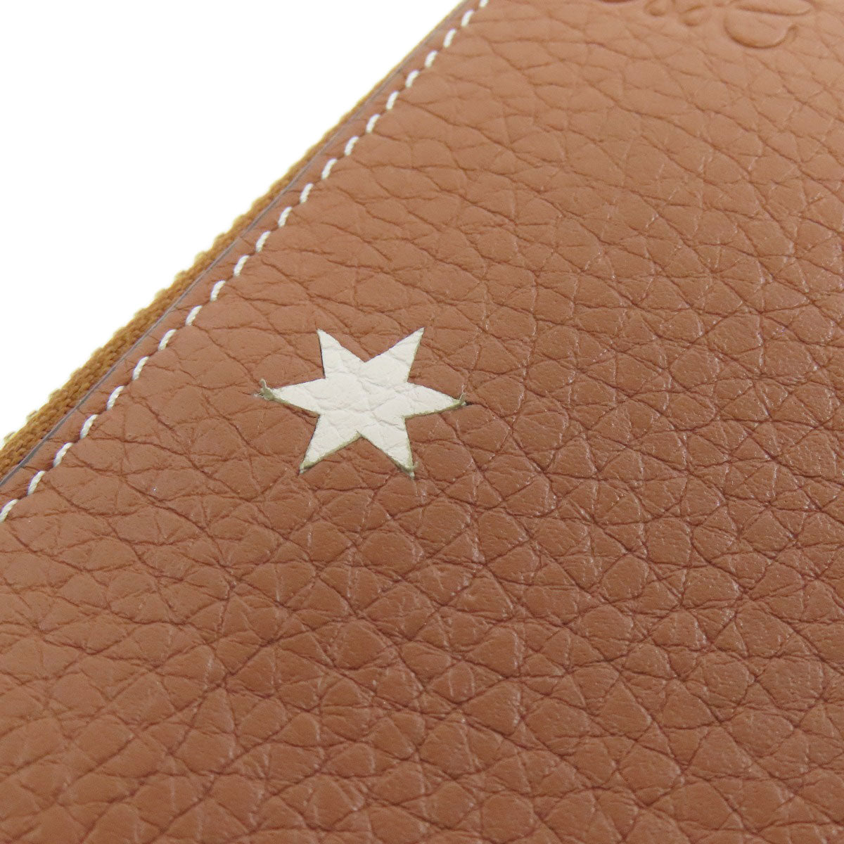 LOEWE Star motif Long wallet (with coin pocket) Calf Ladies [Used]