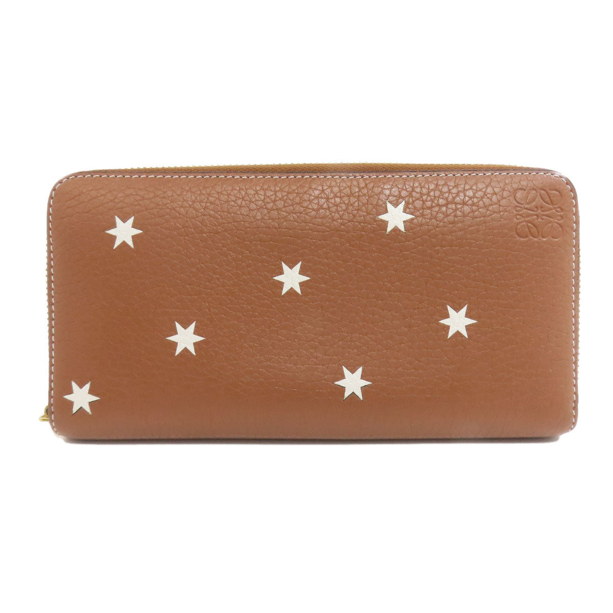 LOEWE Star motif Long wallet (with coin pocket) Calf Ladies [Used]