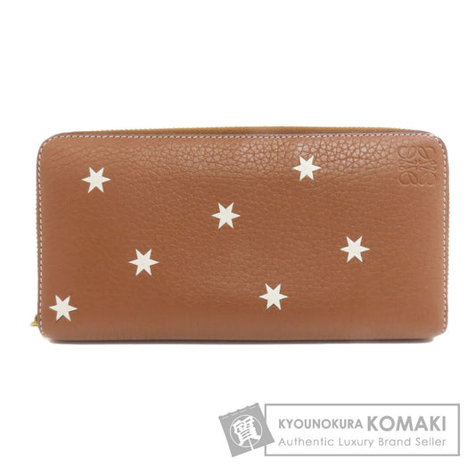 LOEWE Star motif Long wallet (with coin pocket) Calf Ladies [Used]
