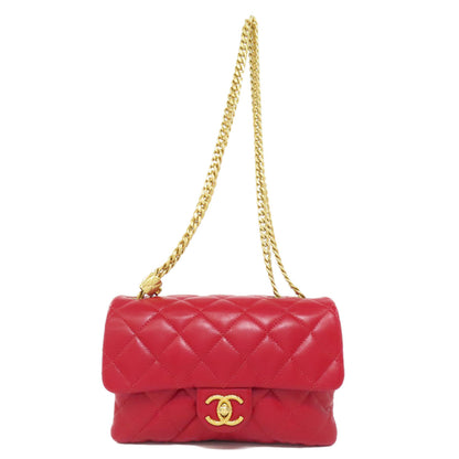 CHANEL ChainShoulder Matelasse GoldHardware Shoulder Bag Lambskin Ladies [Used]