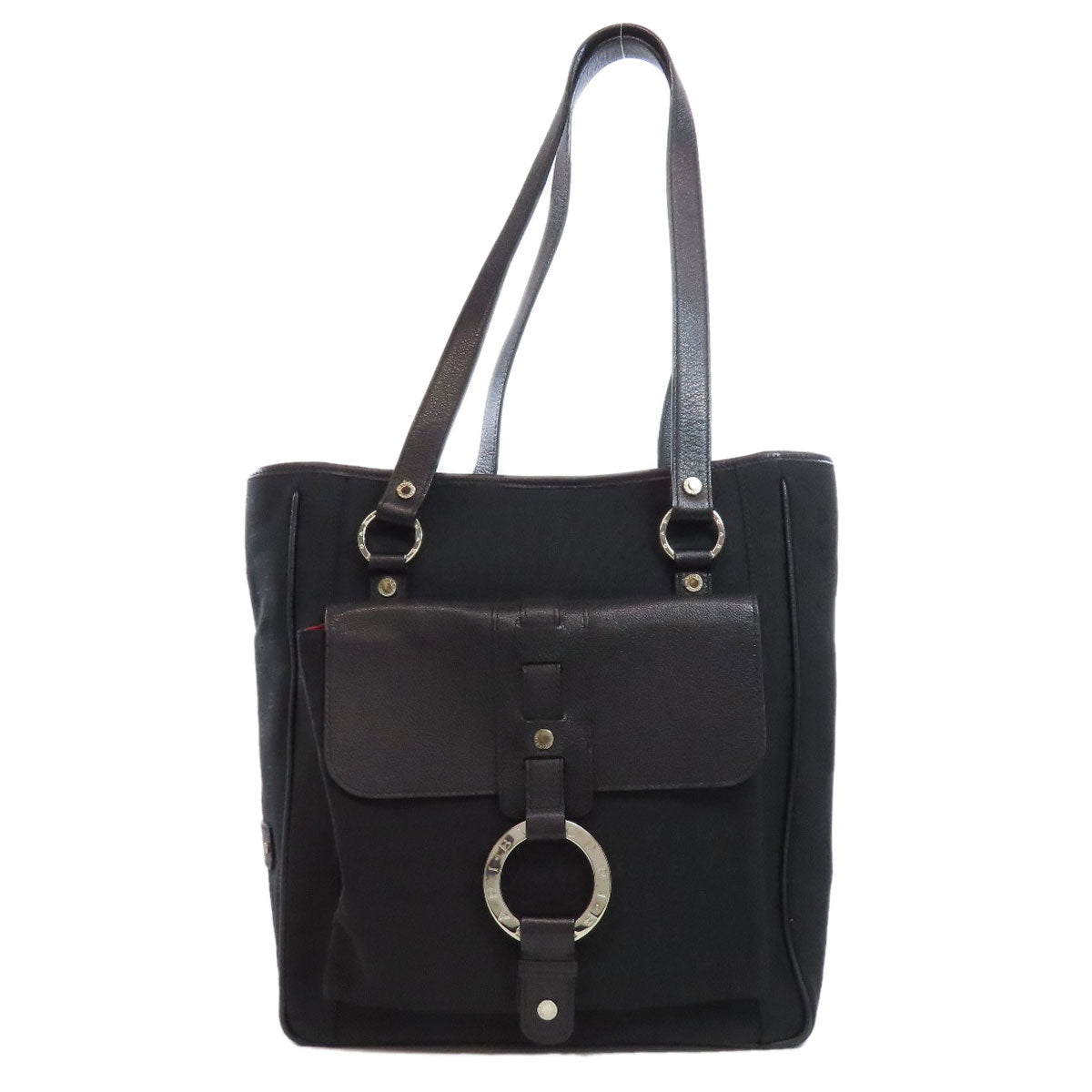 BVLGARI   Tote Bag Logo mania Canvas Ladies