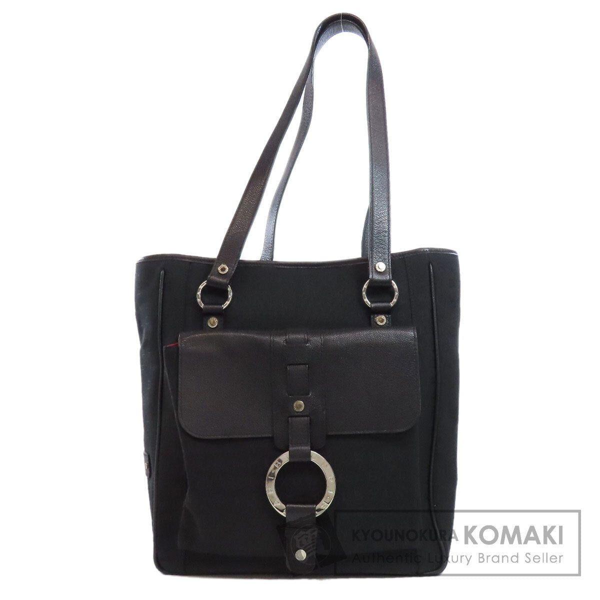 BVLGARI   Tote Bag Logo mania Canvas Ladies