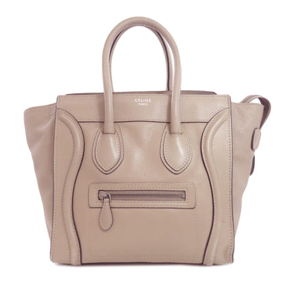 CELINE   Handbag Luggage micro Leather Ladies