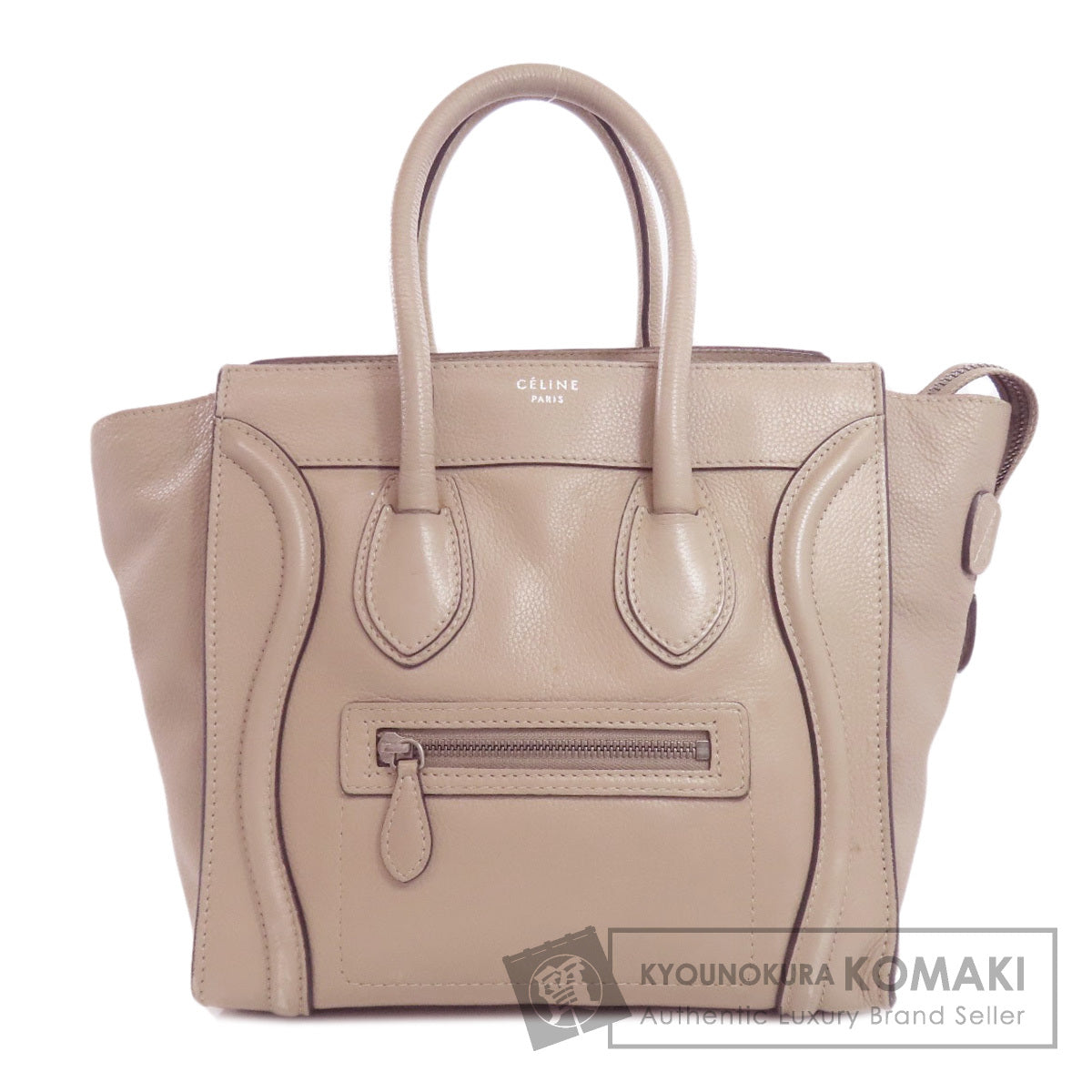 CELINE   Handbag Luggage micro Leather Ladies