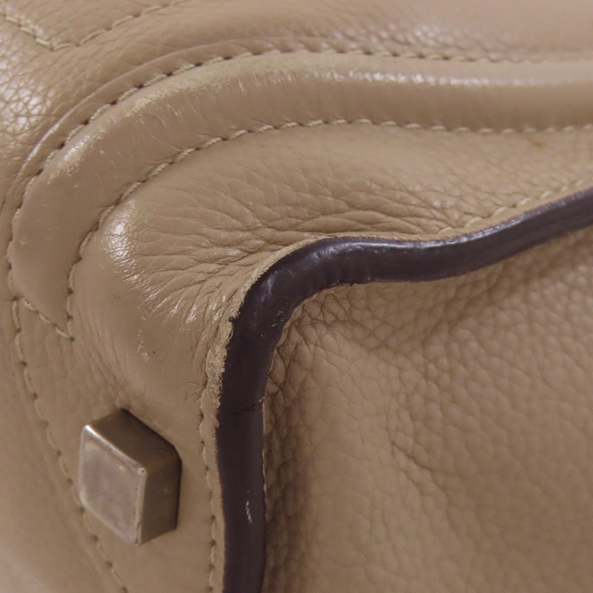 CELINE   Handbag Luggage micro Leather Ladies