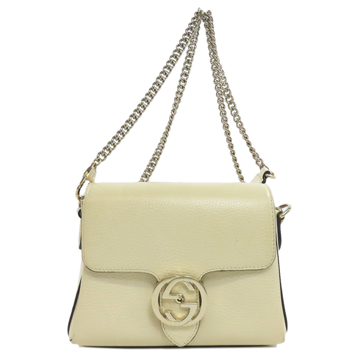 GUCCI  607720 Shoulder Bag Interlocking G outlet Calf Ladies