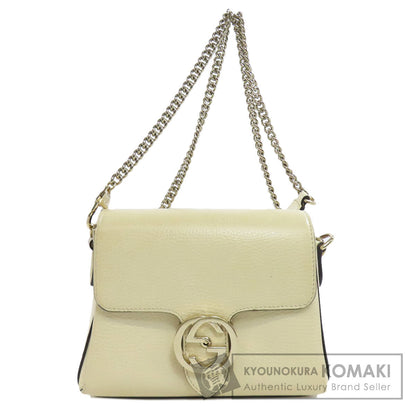 GUCCI  607720 Shoulder Bag Interlocking G outlet Calf Ladies