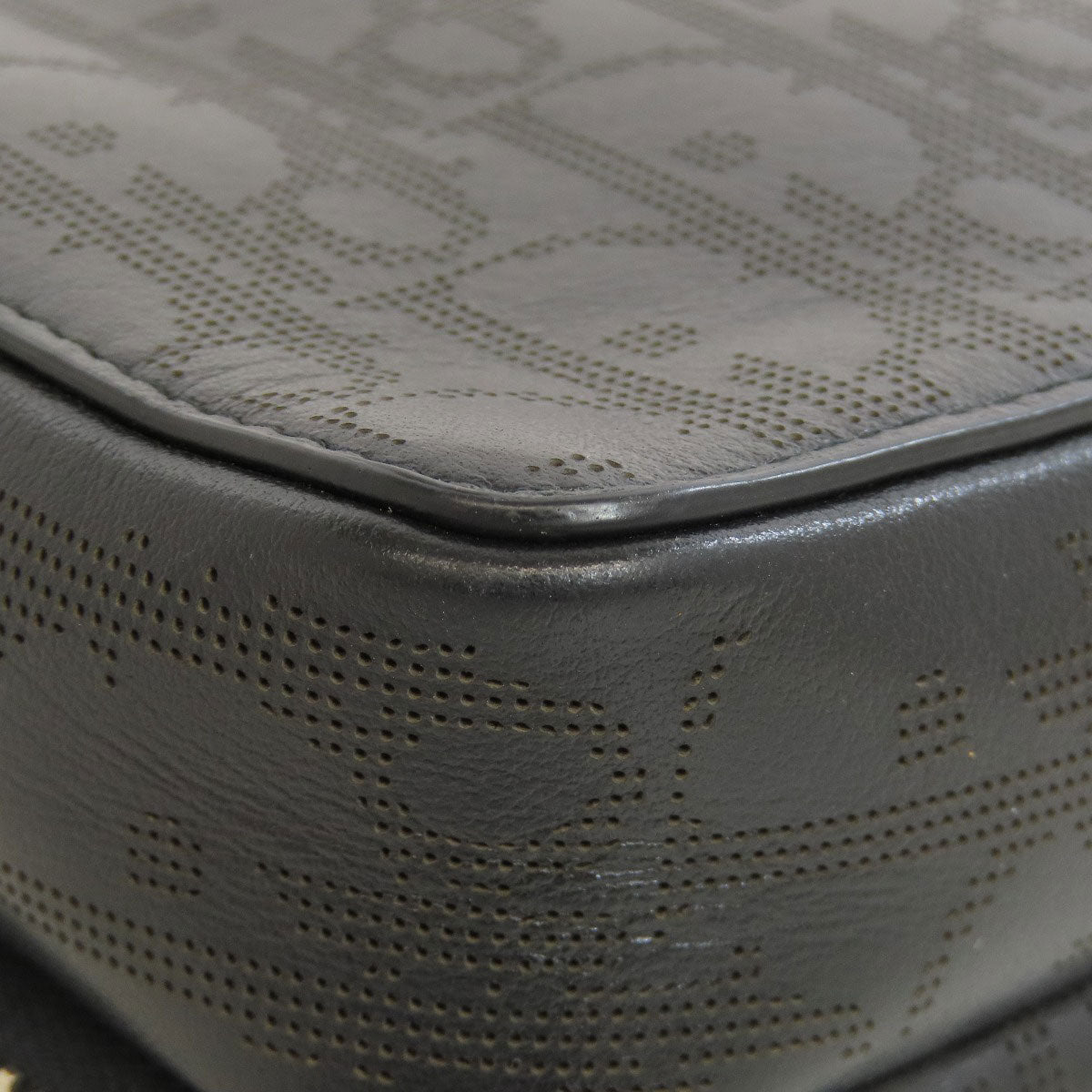 CHRISTIAN DIOR Trotter pattern Shoulder Bag Leather Ladies [Used]