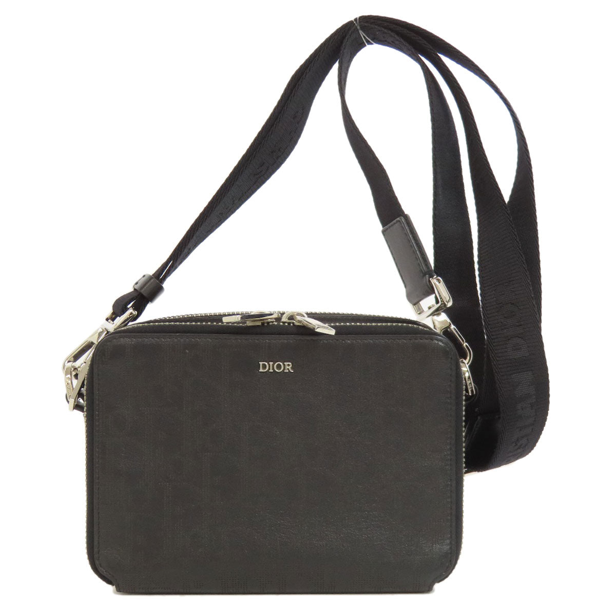 CHRISTIAN DIOR Trotter pattern Shoulder Bag Leather Ladies [Used]